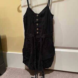 Aerie Black Knit jumpsuit with shorts